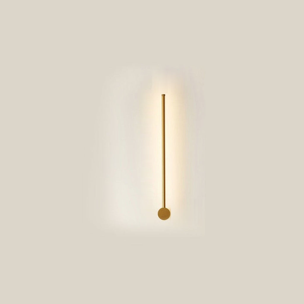 Minimalist LED Linear Wall Light with Rotating Aluminium Rod for Bedroom
