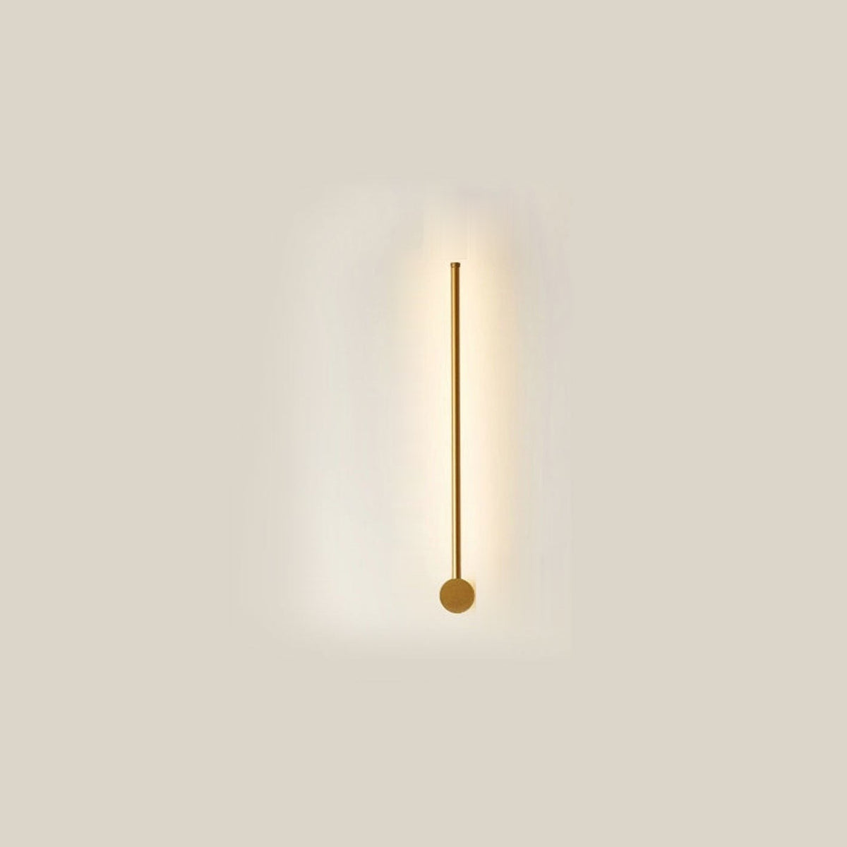 Minimalist LED Linear Wall Light with Rotating Aluminium Rod for Bedroom