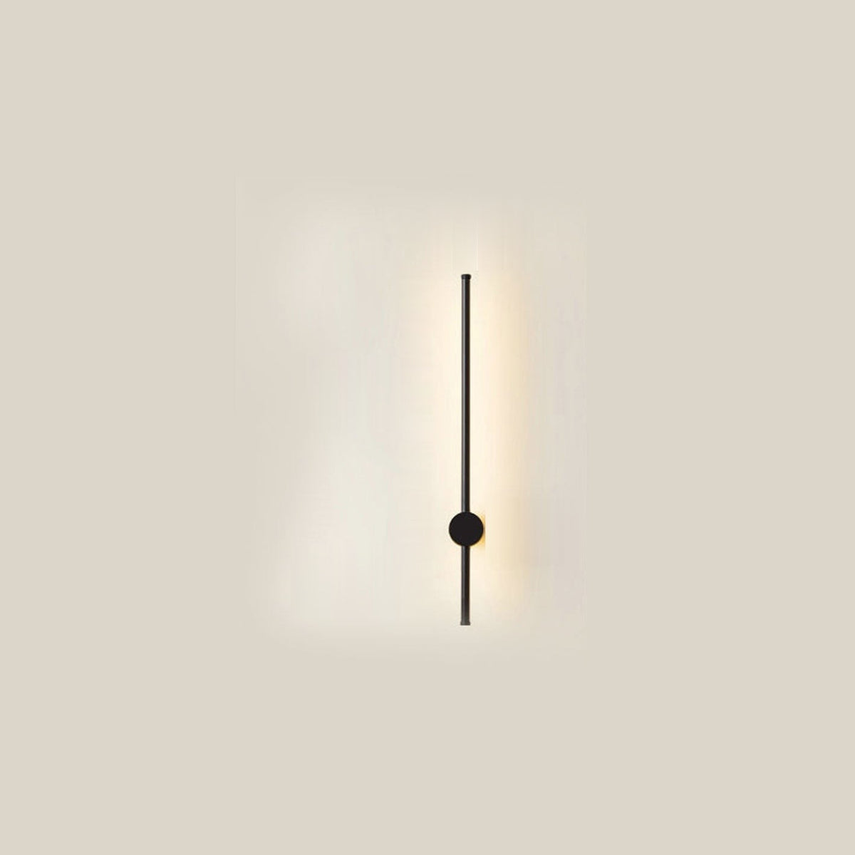 Minimalist LED Linear Wall Light with Rotating Aluminium Rod for Bedroom