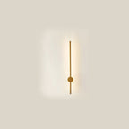 Minimalist LED Linear Wall Light with Rotating Aluminium Rod for Bedroom