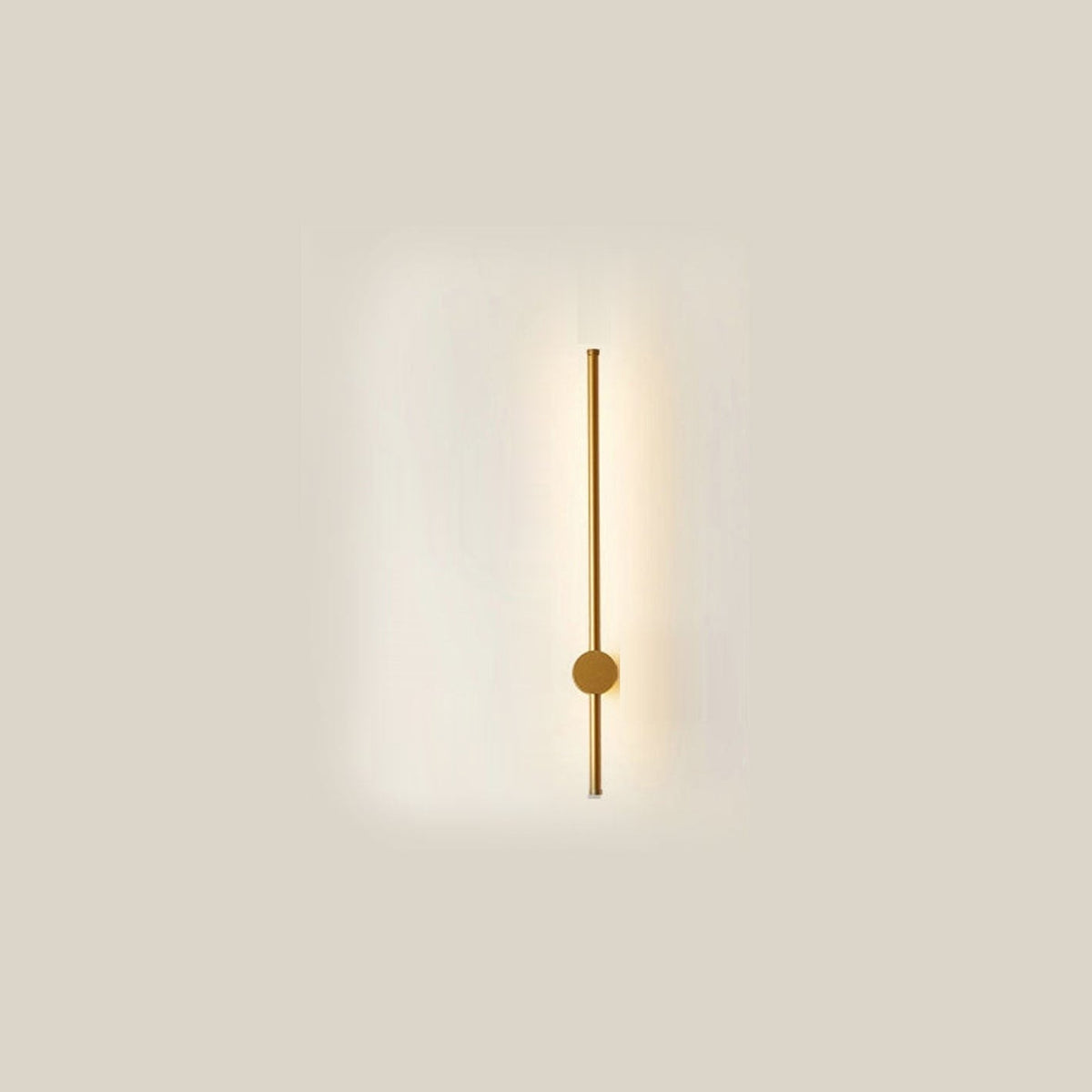 Minimalist LED Linear Wall Light with Rotating Aluminium Rod for Bedroom