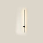 Minimalist LED Linear Wall Light with Rotating Aluminium Rod for Bedroom
