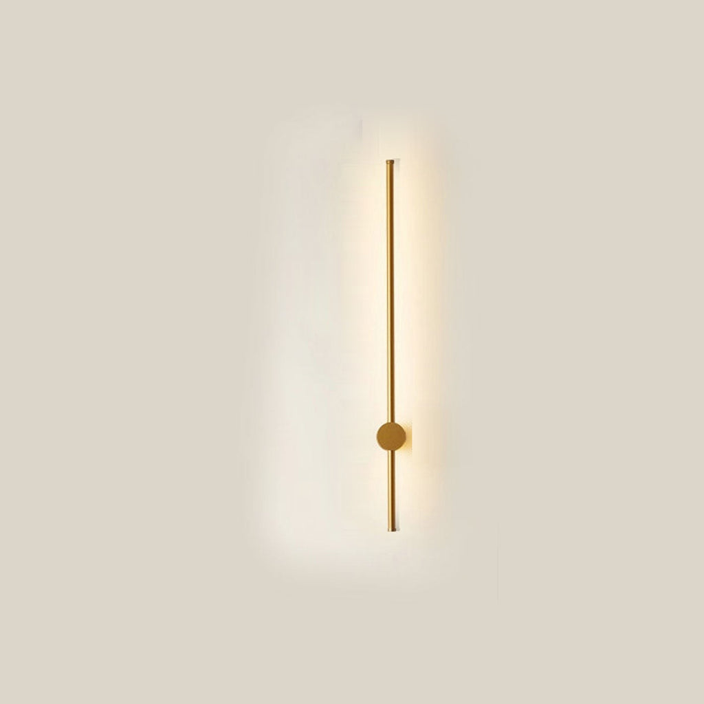 Minimalist LED Linear Wall Light with Rotating Aluminium Rod for Bedroom
