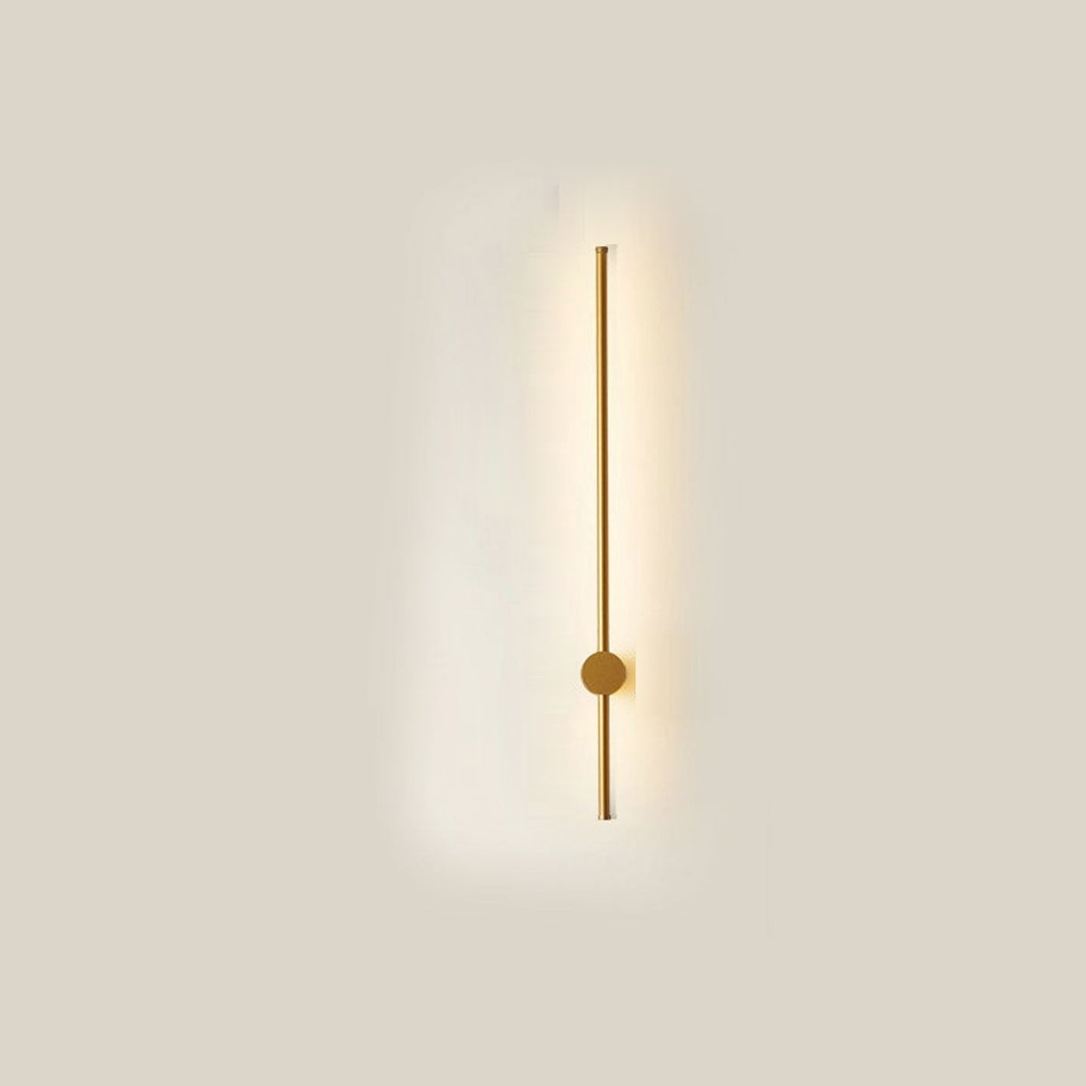 Minimalist LED Linear Wall Light with Rotating Aluminium Rod for Bedroom