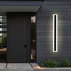 Minimalist Waterproof Long LED Outdoor Wall Light Bar with Acrylic Glow Frame