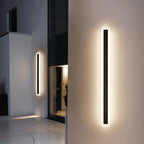Minimalist Waterproof Long LED Outdoor Wall Light Bar with Acrylic Glow Frame