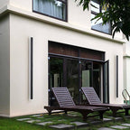 Minimalist Waterproof Long LED Outdoor Wall Light Bar with Acrylic Glow Frame