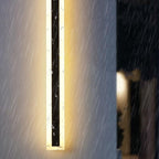 Minimalist Waterproof Long LED Outdoor Wall Light Bar with Acrylic Glow Frame