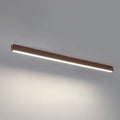 Minimalist Wood Grain LED Linear Ceiling Light Flush Mount for Hallway