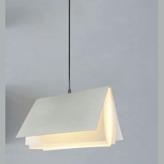 Modern Flying Book Pendant Light with Open Book Shade for Living Room