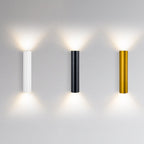 Modern Minimalist Aluminium Cylinder Up and Down LED Wall Light for Bedroom