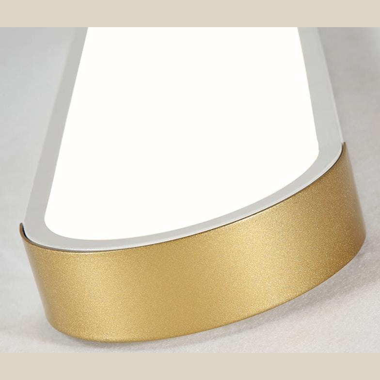 Modern Minimalist Long Oval LED Flush Mount Ceiling Light for Hallway