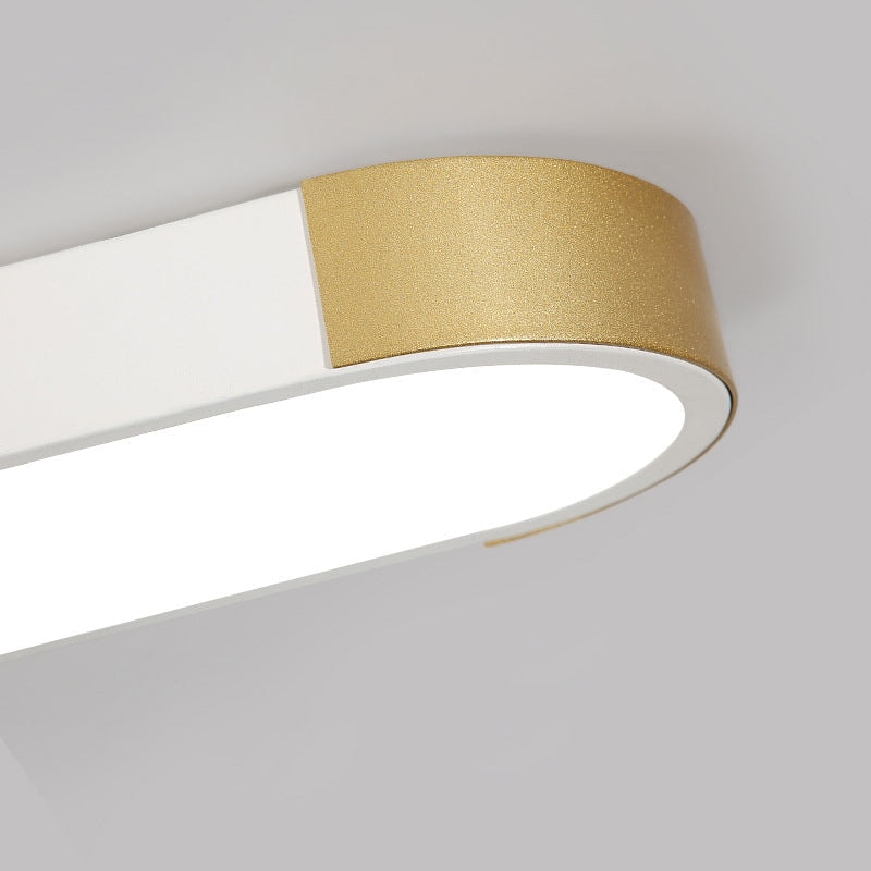 Modern Minimalist Long Oval LED Flush Mount Ceiling Light for Hallway