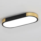 Modern Minimalist Long Oval LED Flush Mount Ceiling Light for Hallway