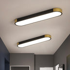 Modern Minimalist Long Oval LED Flush Mount Ceiling Light for Hallway