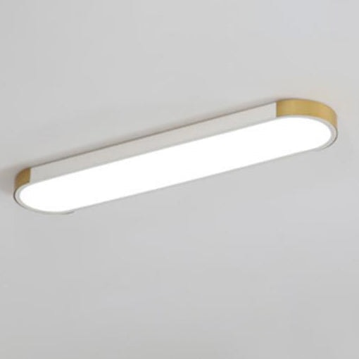Modern Minimalist Long Oval LED Flush Mount Ceiling Light for Hallway
