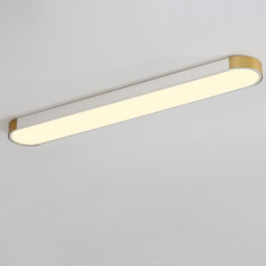 Modern Minimalist Long Oval LED Flush Mount Ceiling Light for Hallway