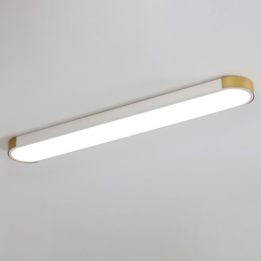 Modern Minimalist Long Oval LED Flush Mount Ceiling Light for Hallway