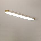 Modern Minimalist Long Oval LED Flush Mount Ceiling Light for Hallway