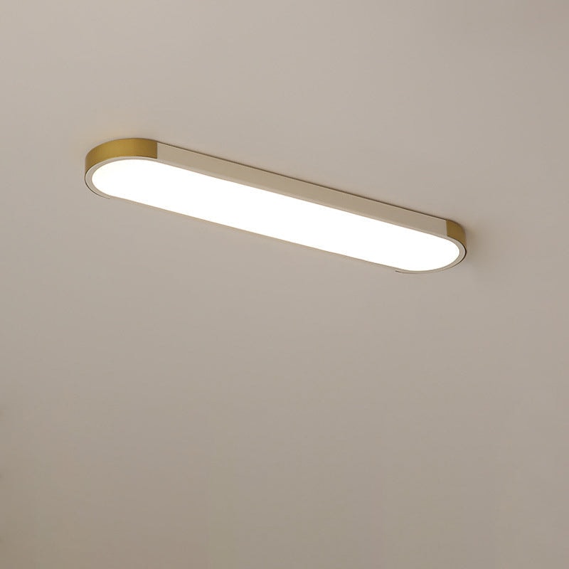 Modern Minimalist Long Oval LED Flush Mount Ceiling Light for Hallway