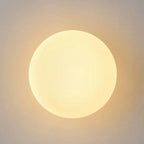 Modern Minimalist Opal Glass Globe Wall Light for Living Room