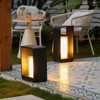Modern Minimalist Stainless Steel LED Lawn Landscape Light with Acrylic Shade