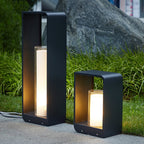 Modern Minimalist Stainless Steel LED Lawn Landscape Light with Acrylic Shade