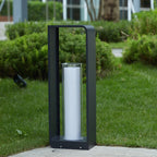 Modern Minimalist Stainless Steel LED Lawn Landscape Light with Acrylic Shade