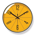 Modern Round Wall Clock Silent Non Ticking Quartz Movement with Glass Front Nordic Minimalist Clock for Living Room | Kitchen and Office