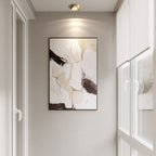 Modern Ultra Thin Copper LED Flush Mount Ceiling Light for Hallway