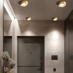 Modern Ultra Thin Copper LED Flush Mount Ceiling Light for Hallway
