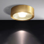 Modern Ultra Thin Copper LED Flush Mount Ceiling Light for Hallway