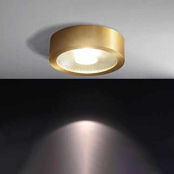 Modern Ultra Thin Copper LED Flush Mount Ceiling Light for Hallway