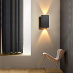Modern Up and Down LED Wall Light with Brushed Aluminium Panel for Hallway