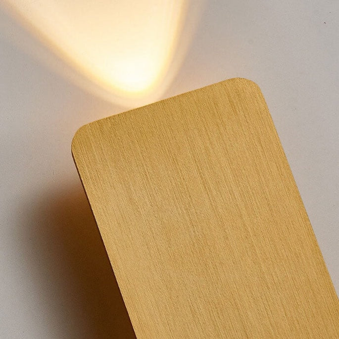 Modern Up and Down LED Wall Light with Brushed Aluminium Panel for Hallway