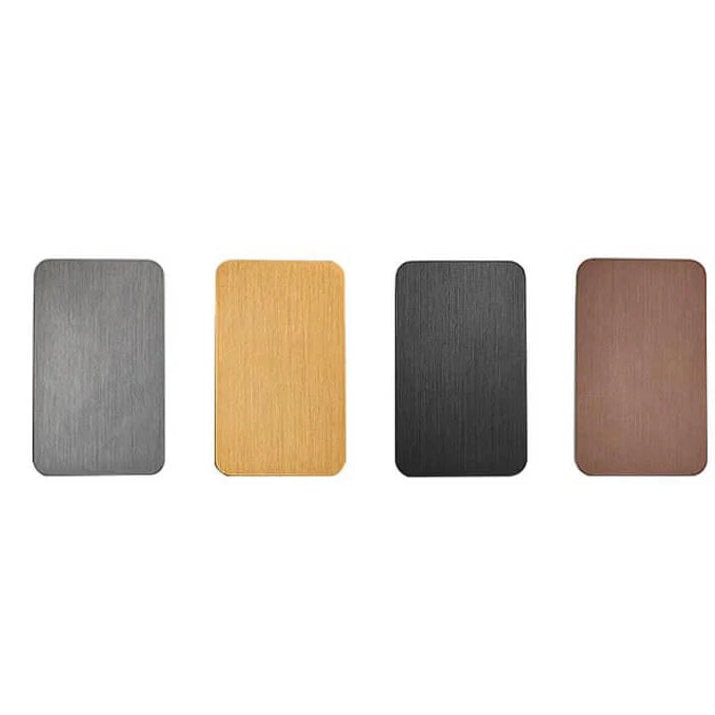 Modern Up and Down LED Wall Light with Brushed Aluminium Panel for Hallway