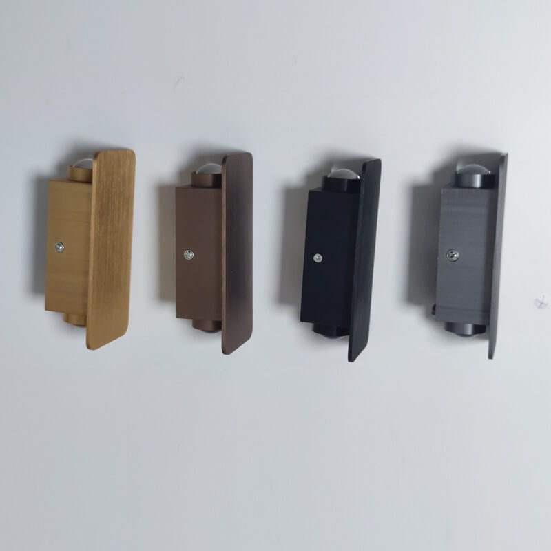 Modern Up and Down LED Wall Light with Brushed Aluminium Panel for Hallway