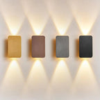 Modern Up and Down LED Wall Light with Brushed Aluminium Panel for Hallway