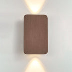 Modern Up and Down LED Wall Light with Brushed Aluminium Panel for Hallway