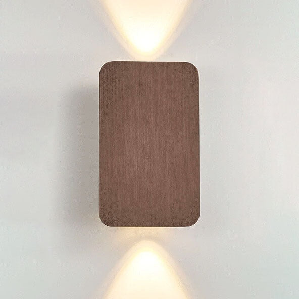 Modern Up and Down LED Wall Light with Brushed Aluminium Panel for Hallway