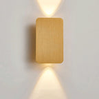 Modern Up and Down LED Wall Light with Brushed Aluminium Panel for Hallway