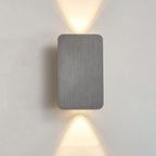 Modern Up and Down LED Wall Light with Brushed Aluminium Panel for Hallway