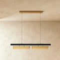 Modern Stainless Steel Linear Chandelier With Multi Head Design