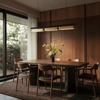 Modern Stainless Steel Linear Chandelier With Multi Head Design