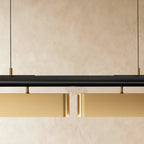 Modern Stainless Steel Linear Chandelier With Multi Head Design