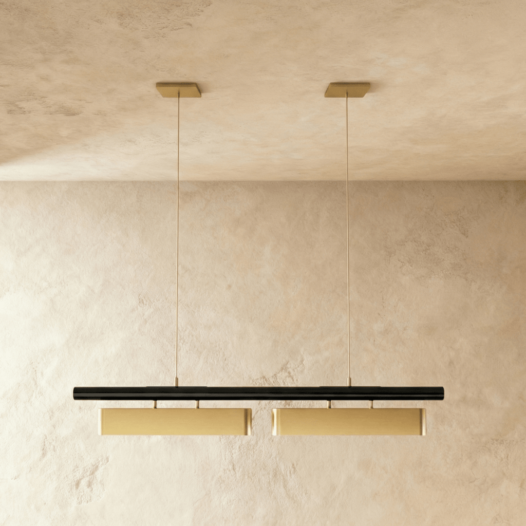 Modern Stainless Steel Linear Chandelier With Multi Head Design