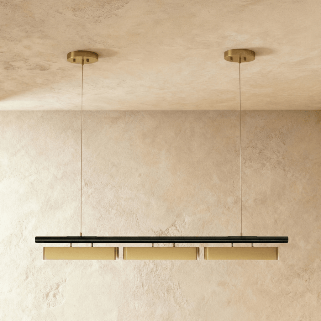 Modern Stainless Steel Linear Chandelier With Multi Head Design