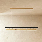 Modern Stainless Steel Linear Chandelier With Multi Head Design