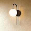 Modern Sculptural Wall Light With Curved Asymmetric Shade