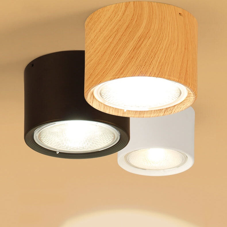 Nordic Cylinder LED Ceiling Spotlight Surface Mounted Downlight for Hallway